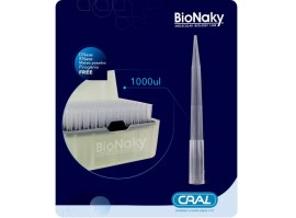 Ponteiras PCR Sem Filtro Tipo Gilson Estéril Em Rack 96 Peças - 1.000ul - Bionaky